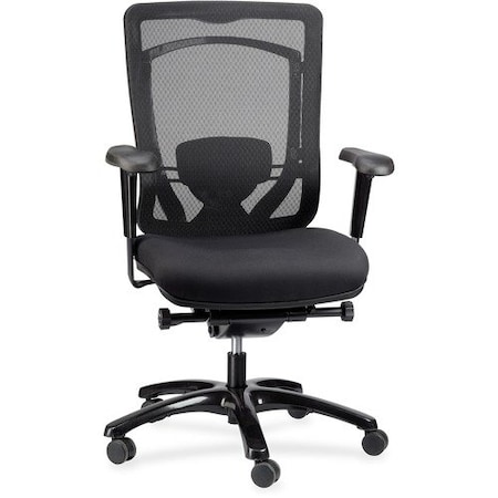 Eurotech - The Raynor Group Chair, Monterey, Fabric/Mesh, 27inWx27inDx43-3/10inH, Black EUTMFSY77